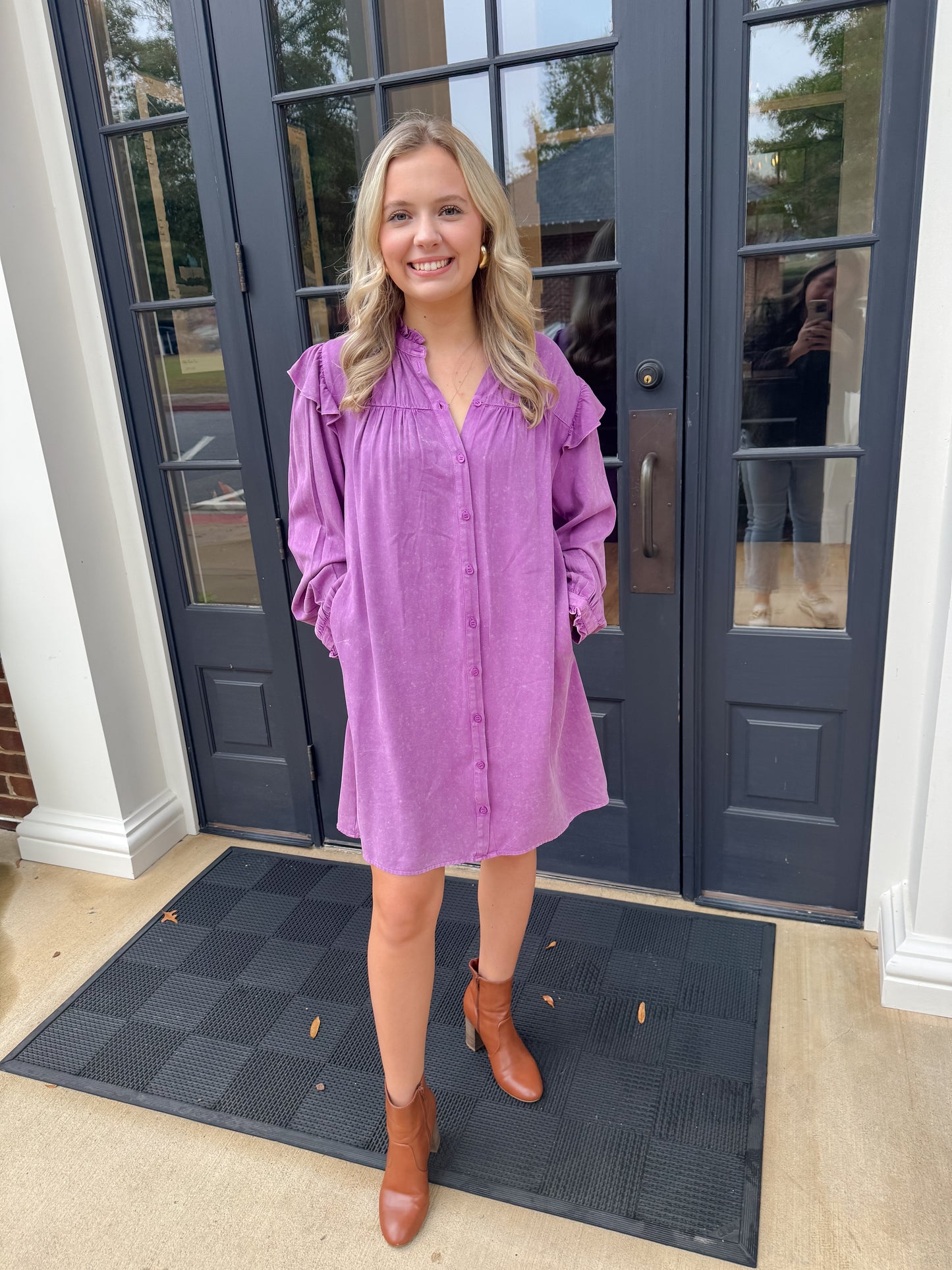 Purple Ruffle Princess Dress