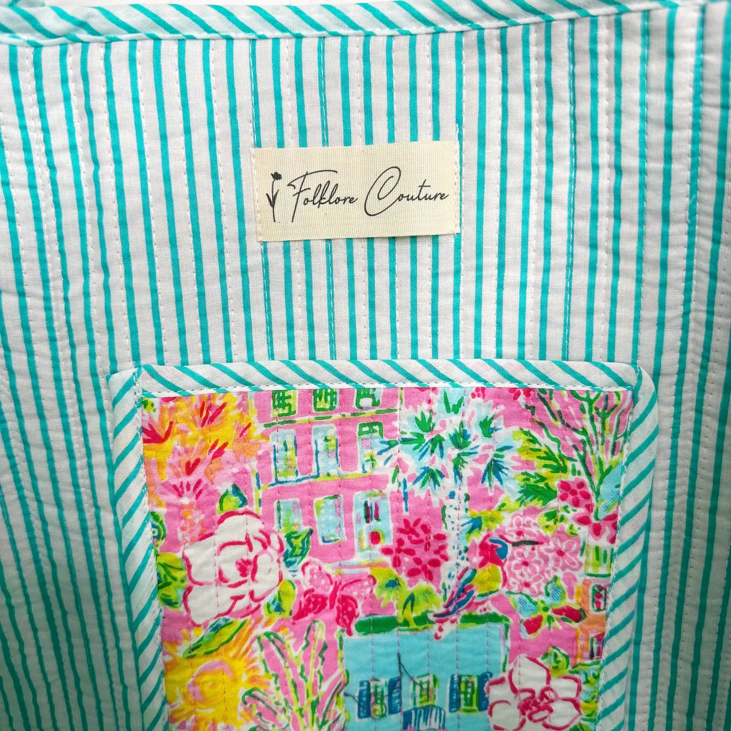 Quilted Tote Bag | Summertime