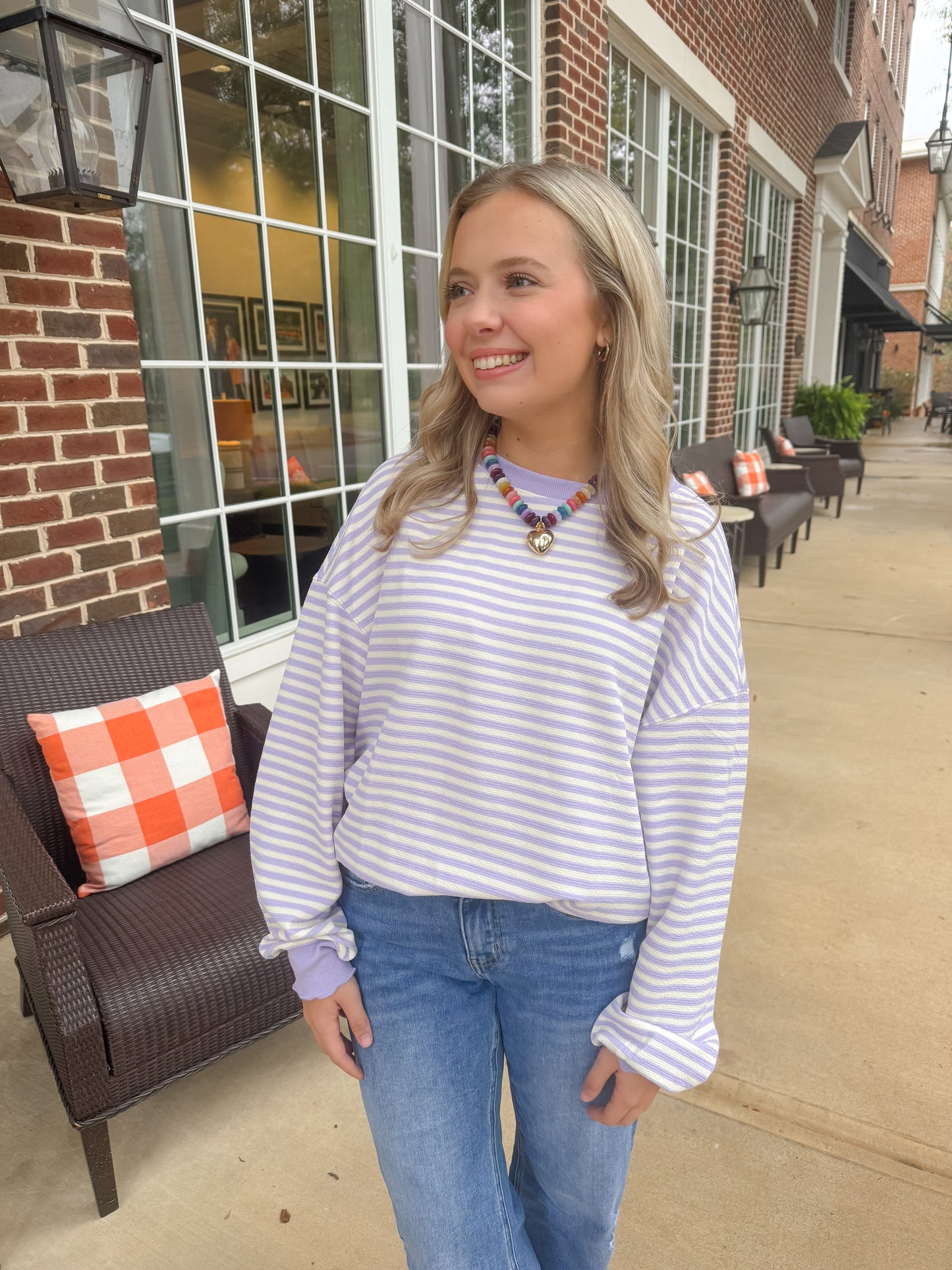 Cozy Conversation Top - Purple