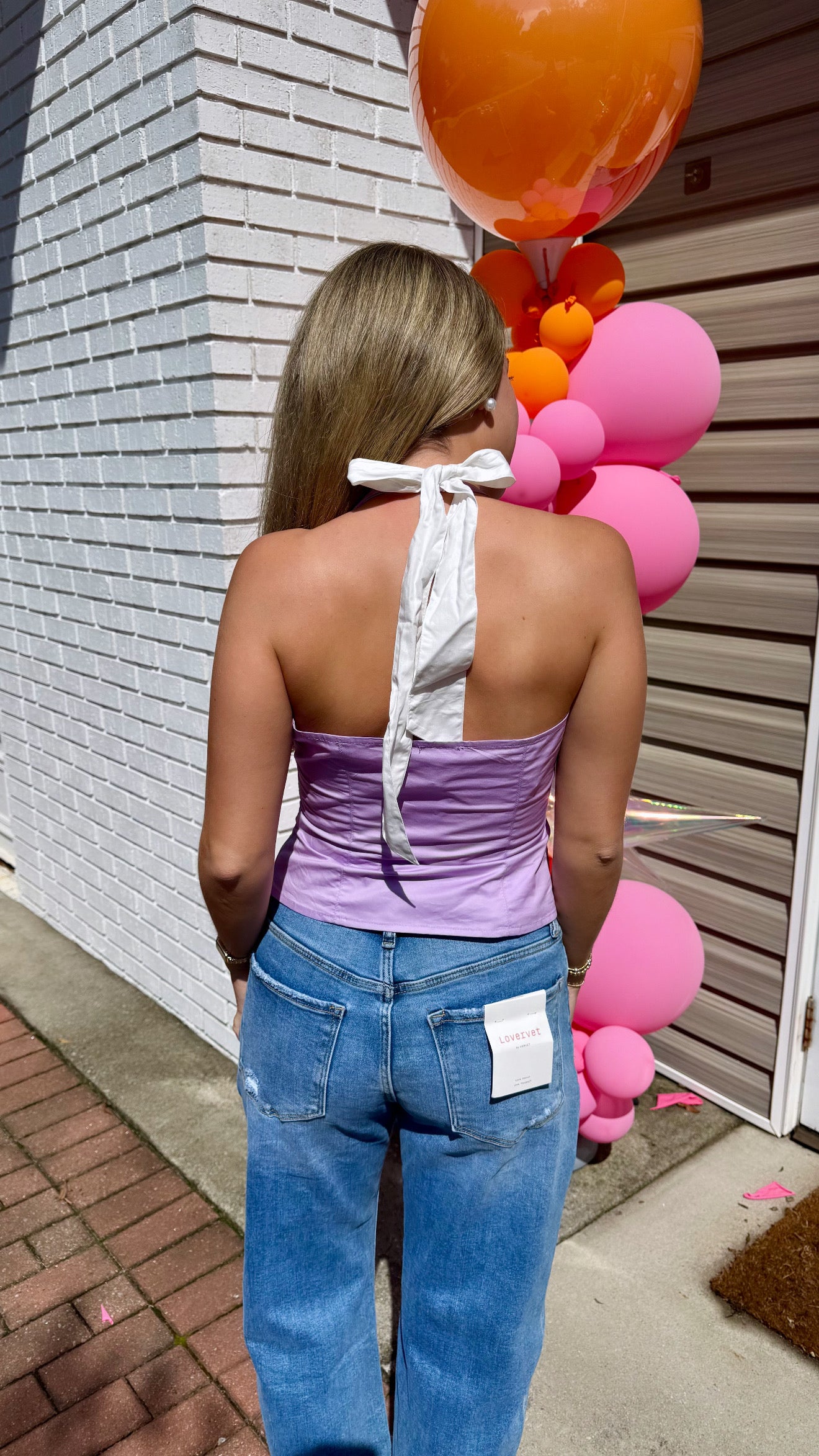 Purple Poplin Top
