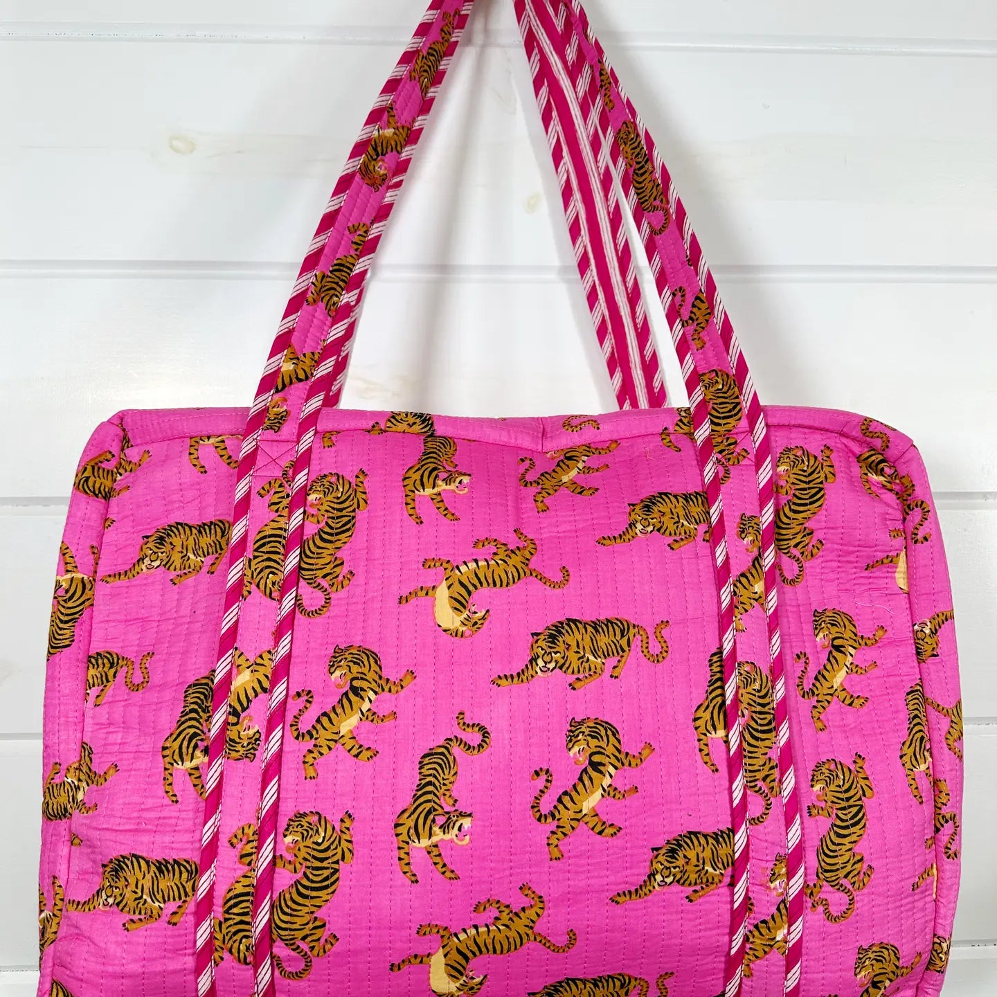 Pink Tiger Qulited Weekender