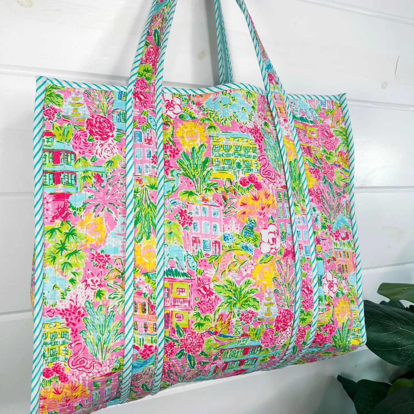 Quilted Tote Bag | Summertime