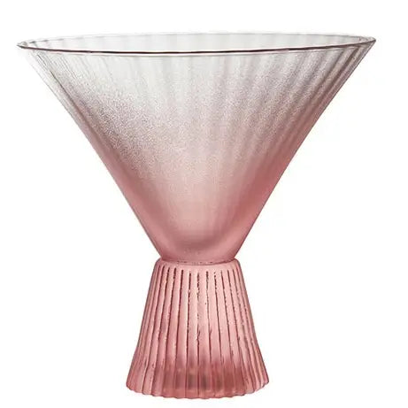 Slant Pink Martini Glass