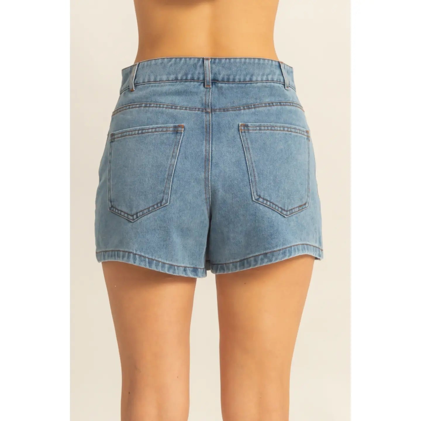 Buttoned Up Denim Skort