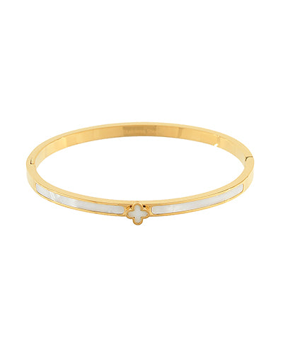 Clover Mother of Pearl Bangle