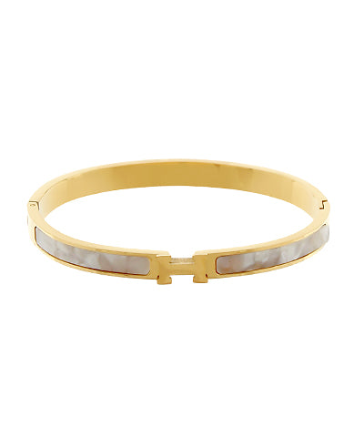 H Mother of Pearl Bangle