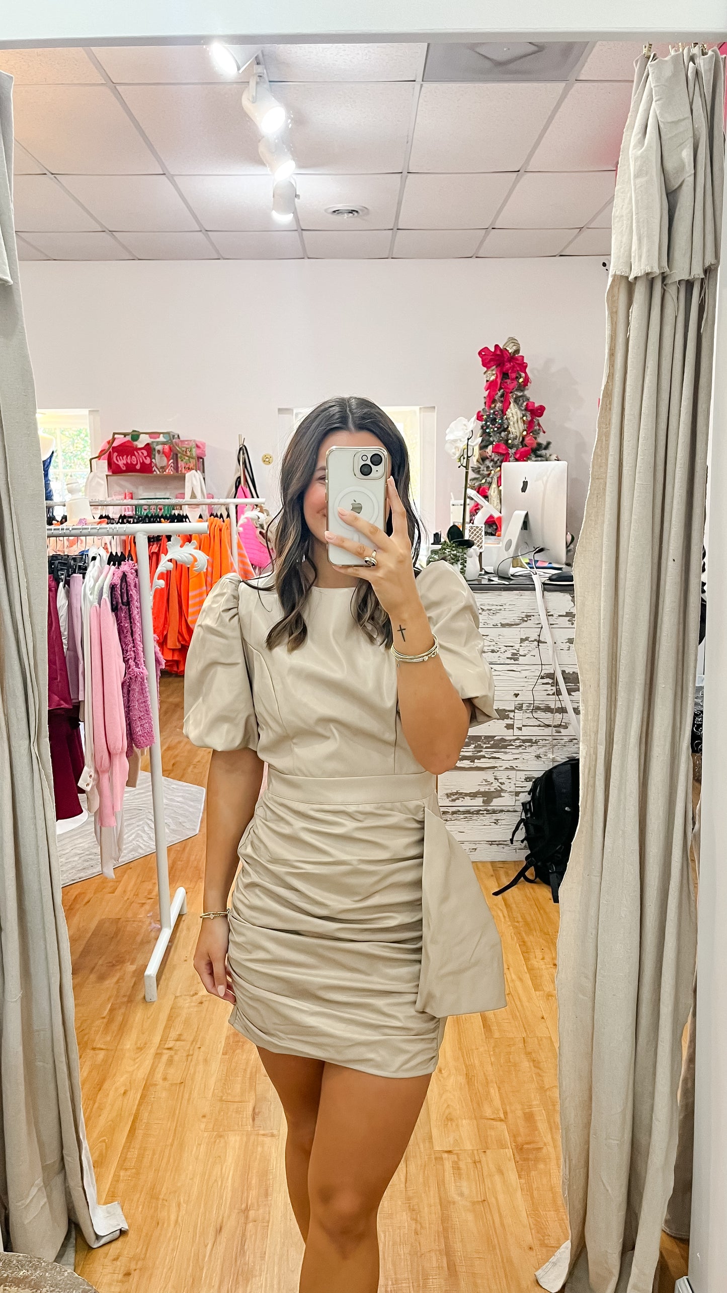 Tapioca Leather Dress