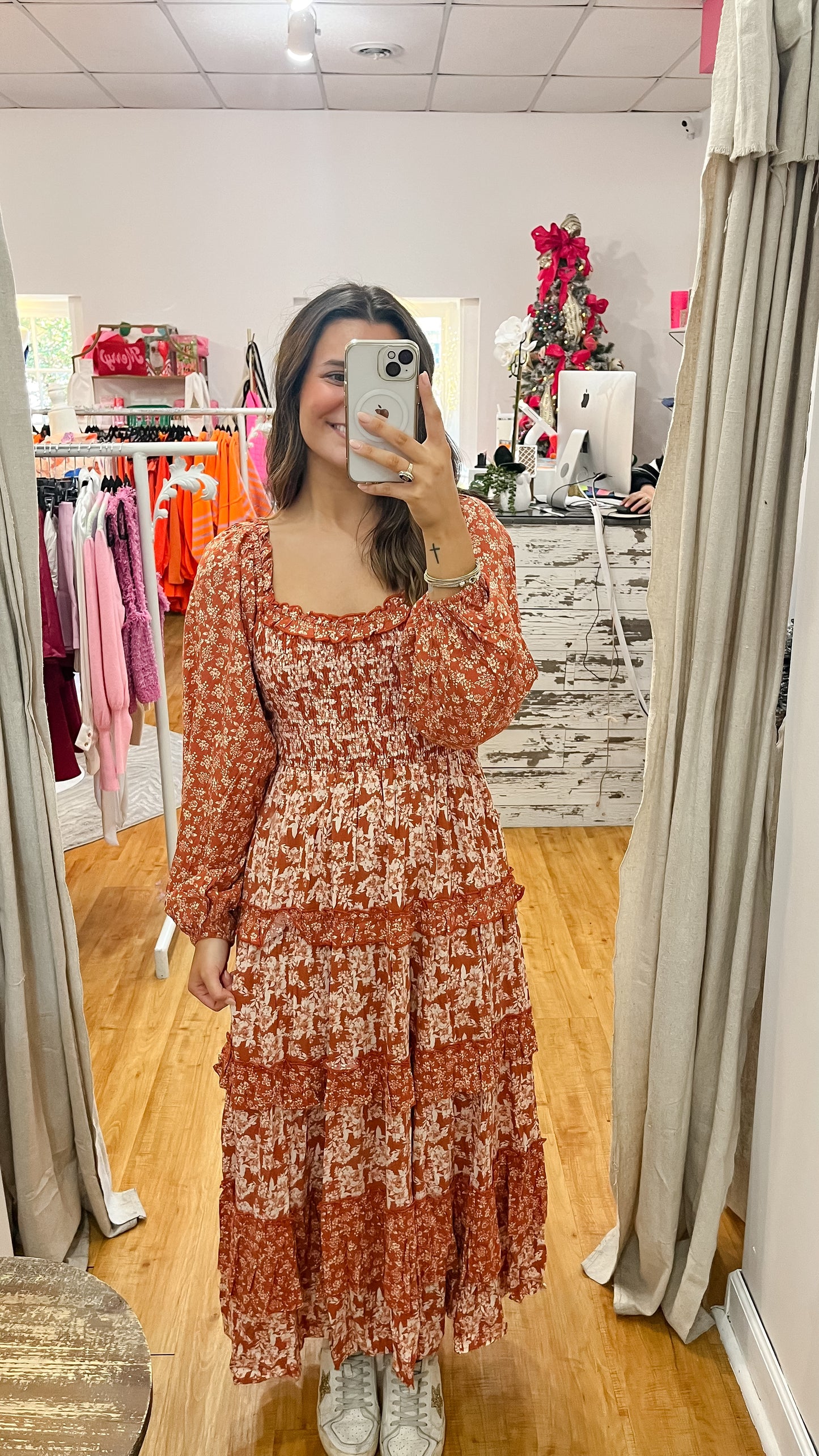 Rust Floral Maxi