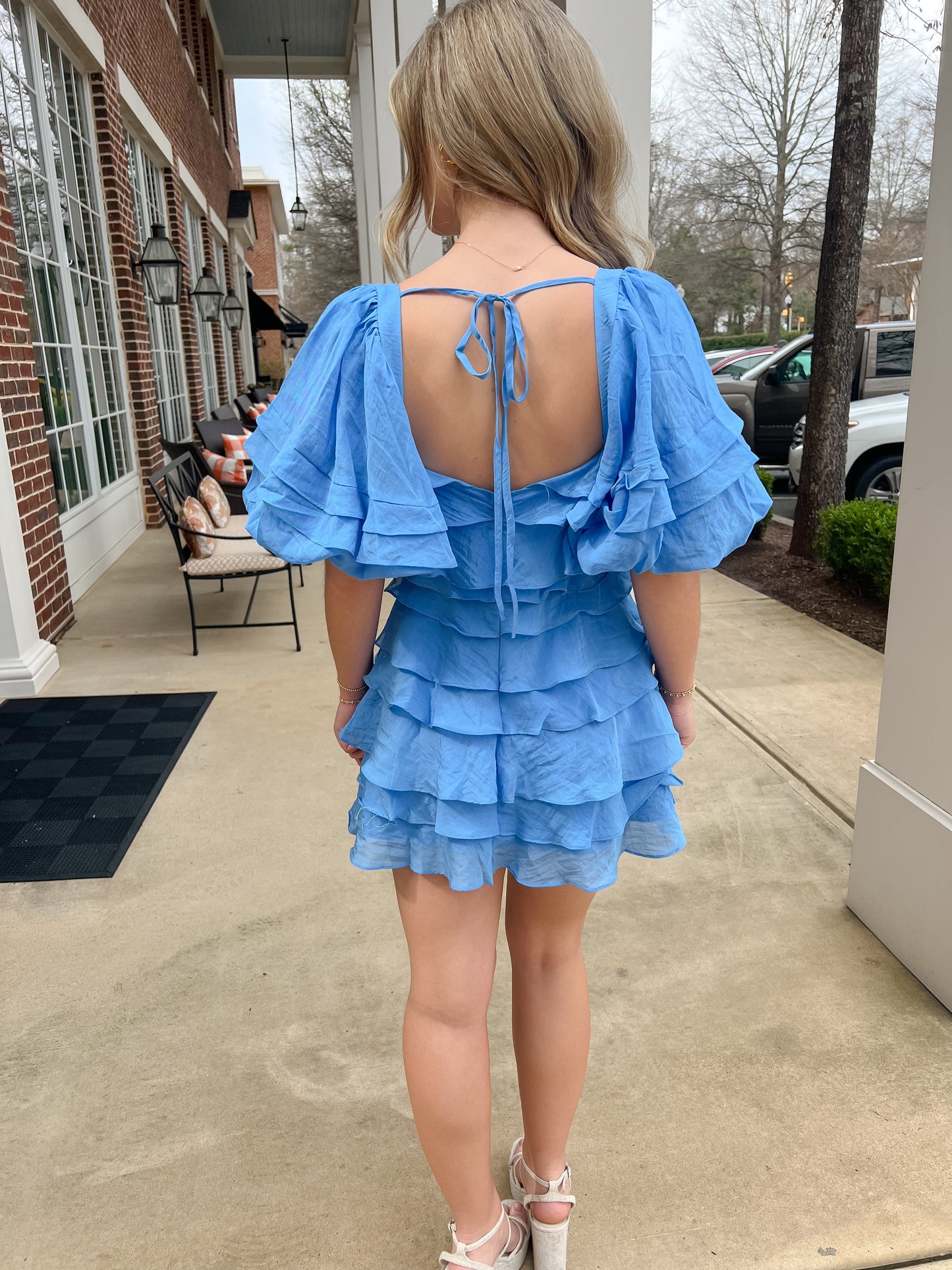 Blue Sky Tiered Dress