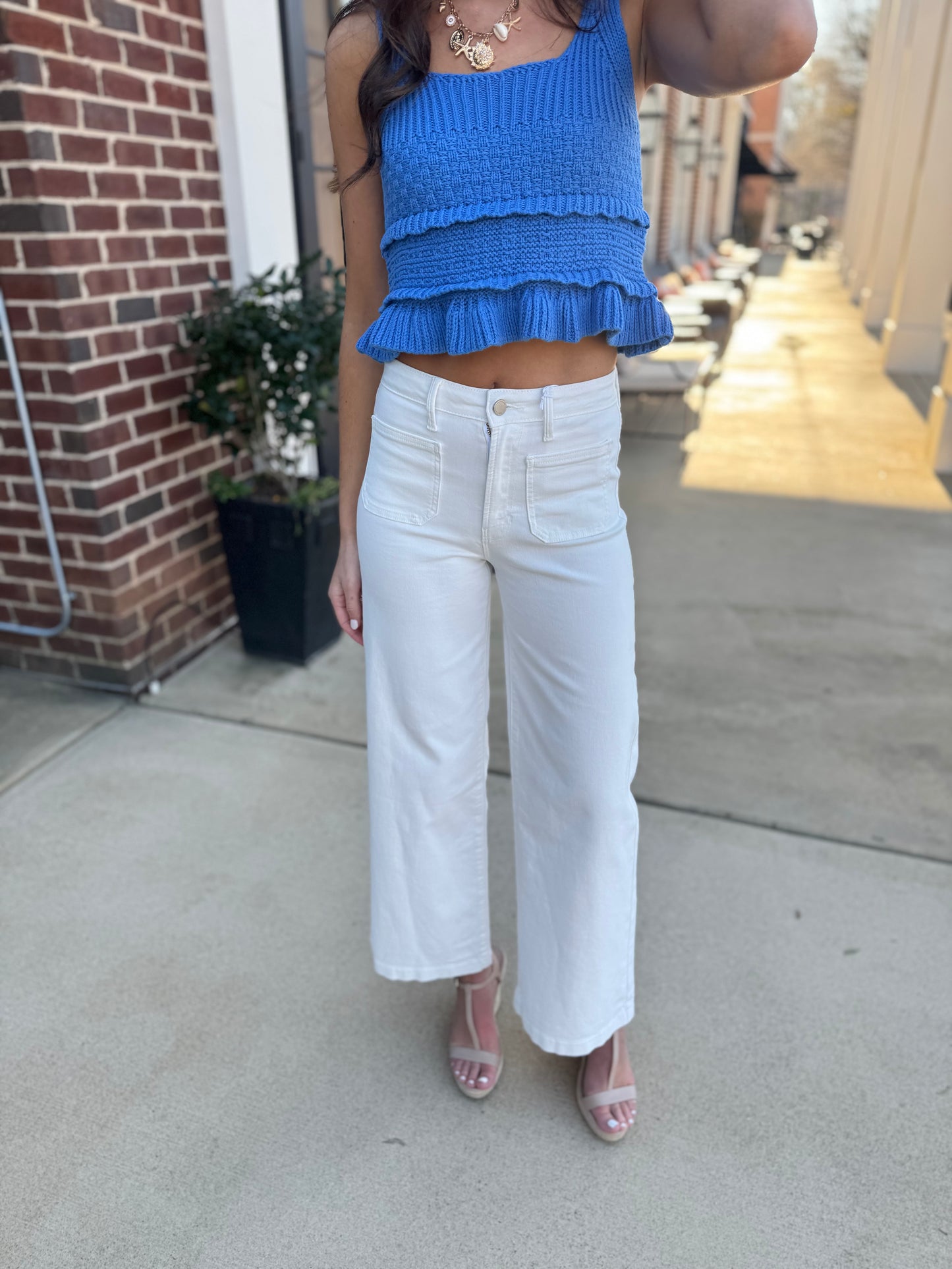 White Polly Pocket Jeans - Just Black Denim