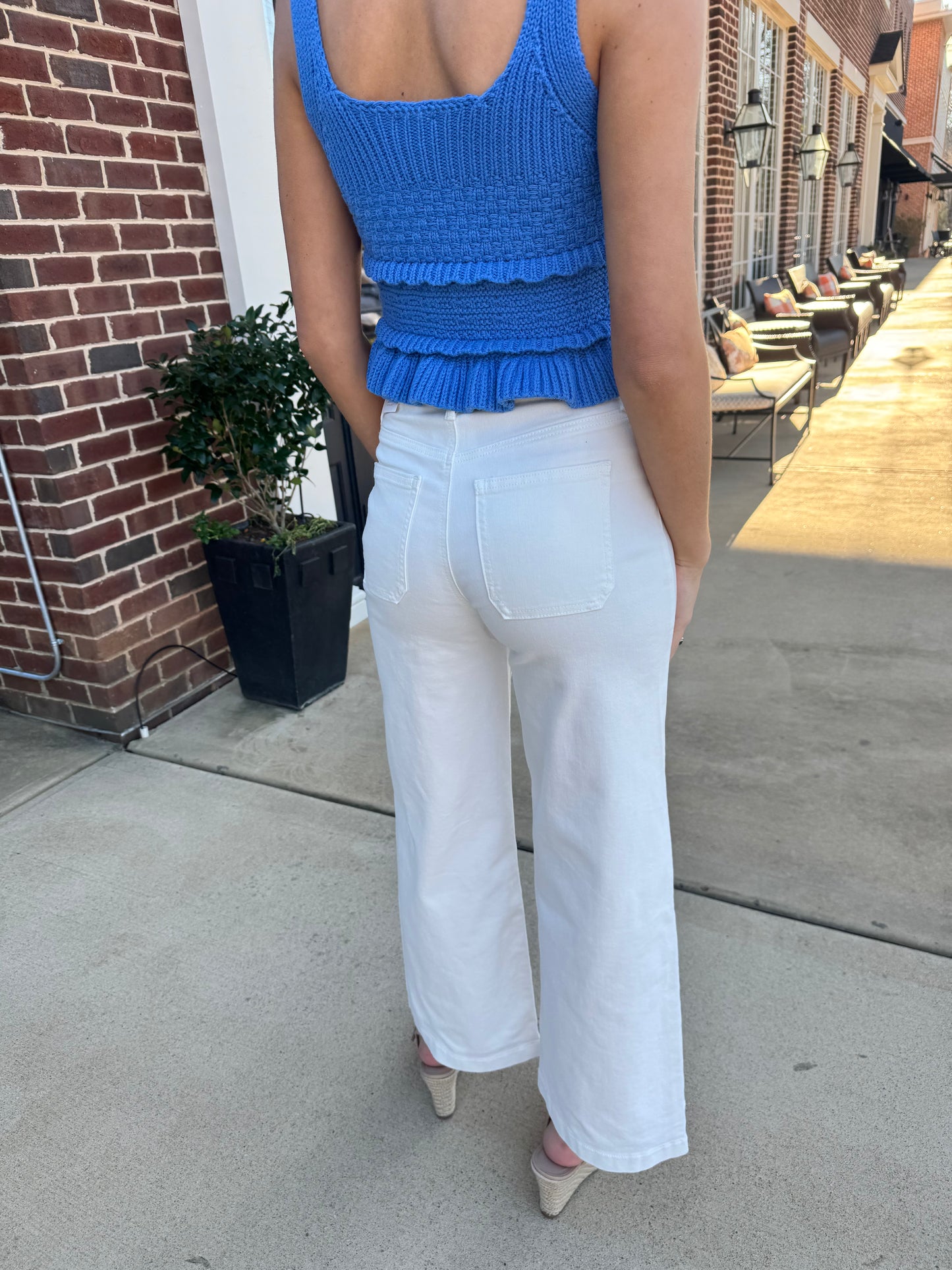 White Polly Pocket Jeans - Just Black Denim