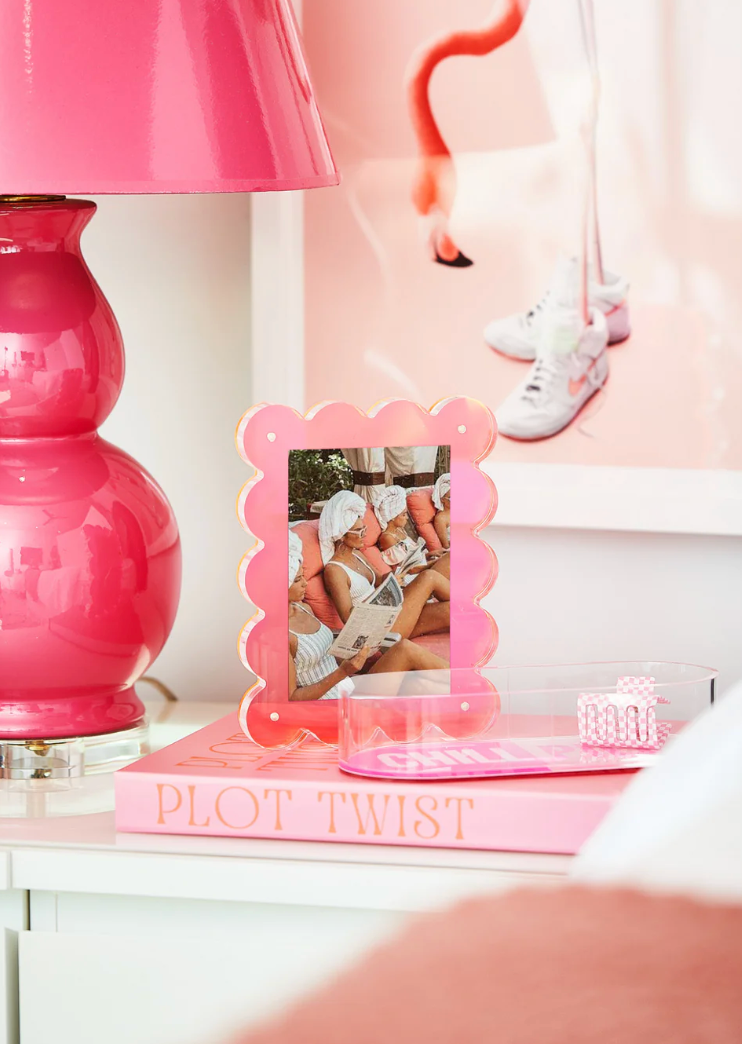 Neon Pink Acrylic Picture Frame
