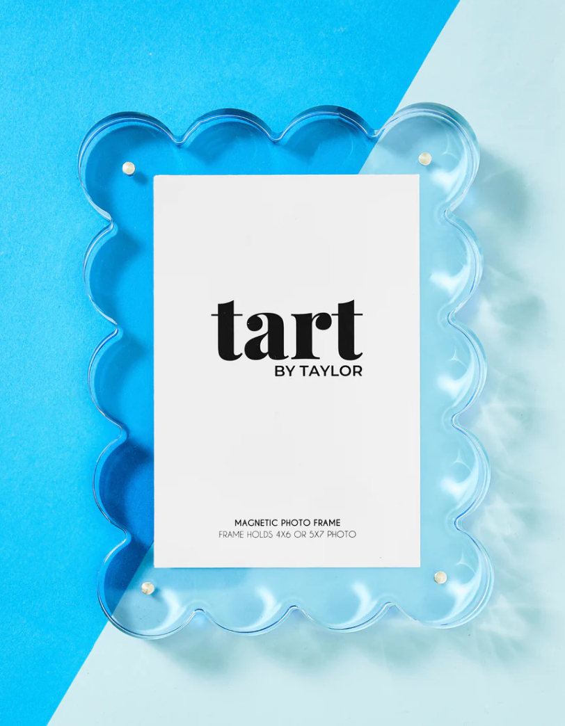 Neon Blue Acrylic Frame