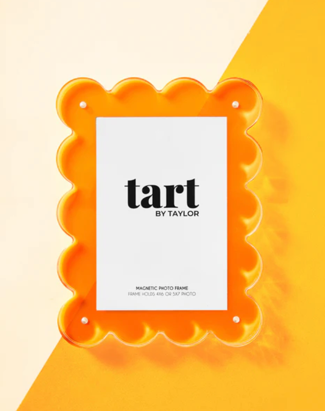 Neon Orange Acrylic Frame