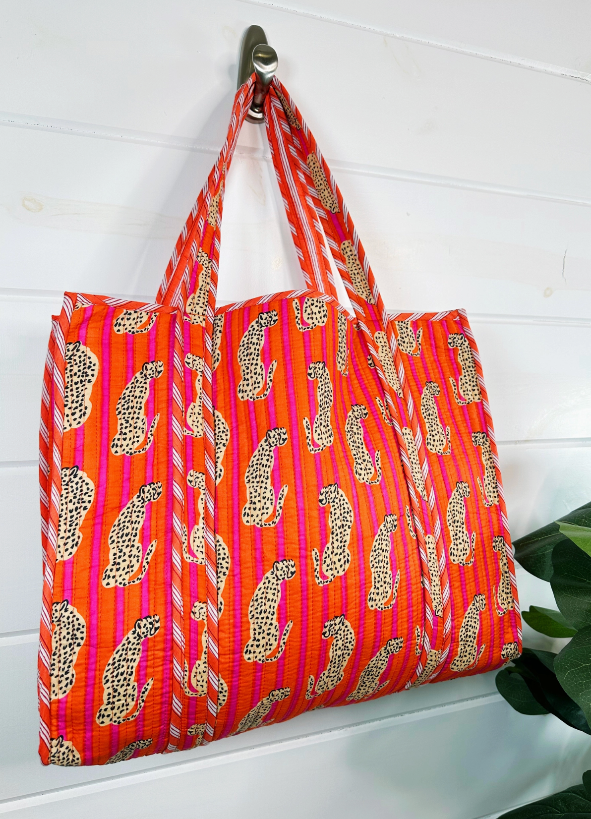 Quilted Tote Bag | Jaguar