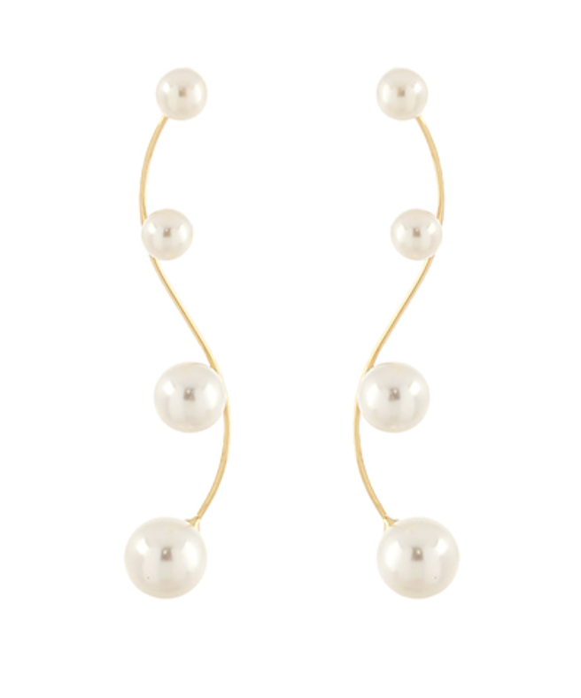 Pearl Elegance Statement Earrings