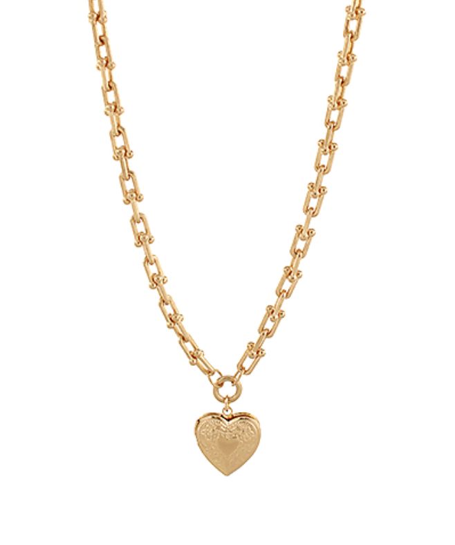 Heart Locket T-Chain Necklace