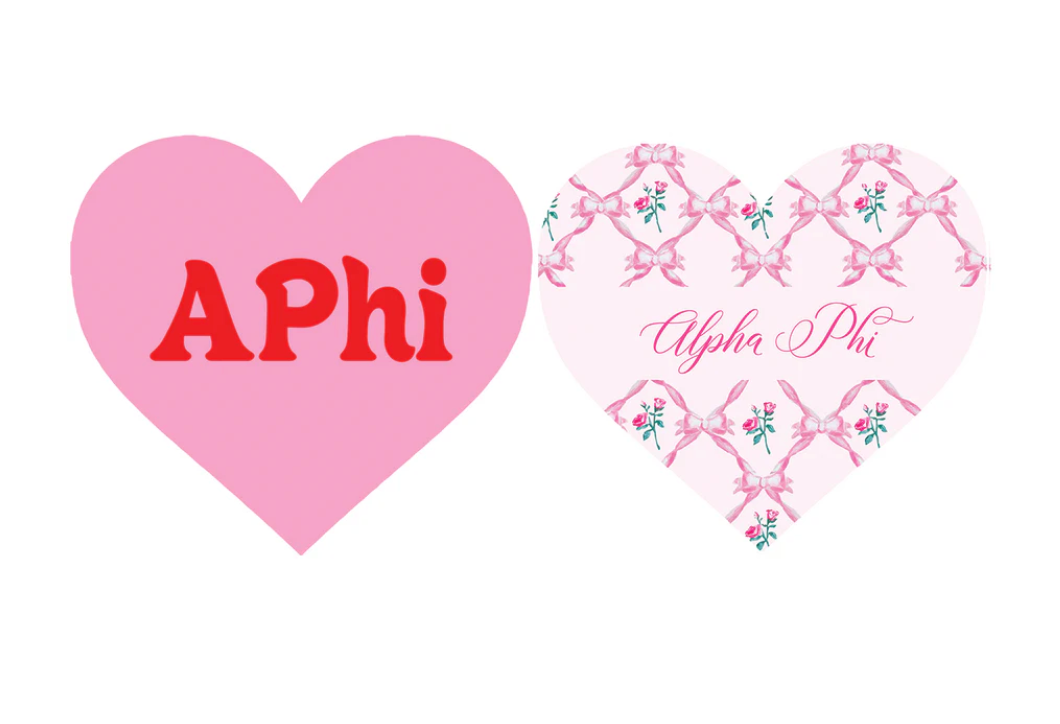 Sorority Acrylic Heart Coaster
