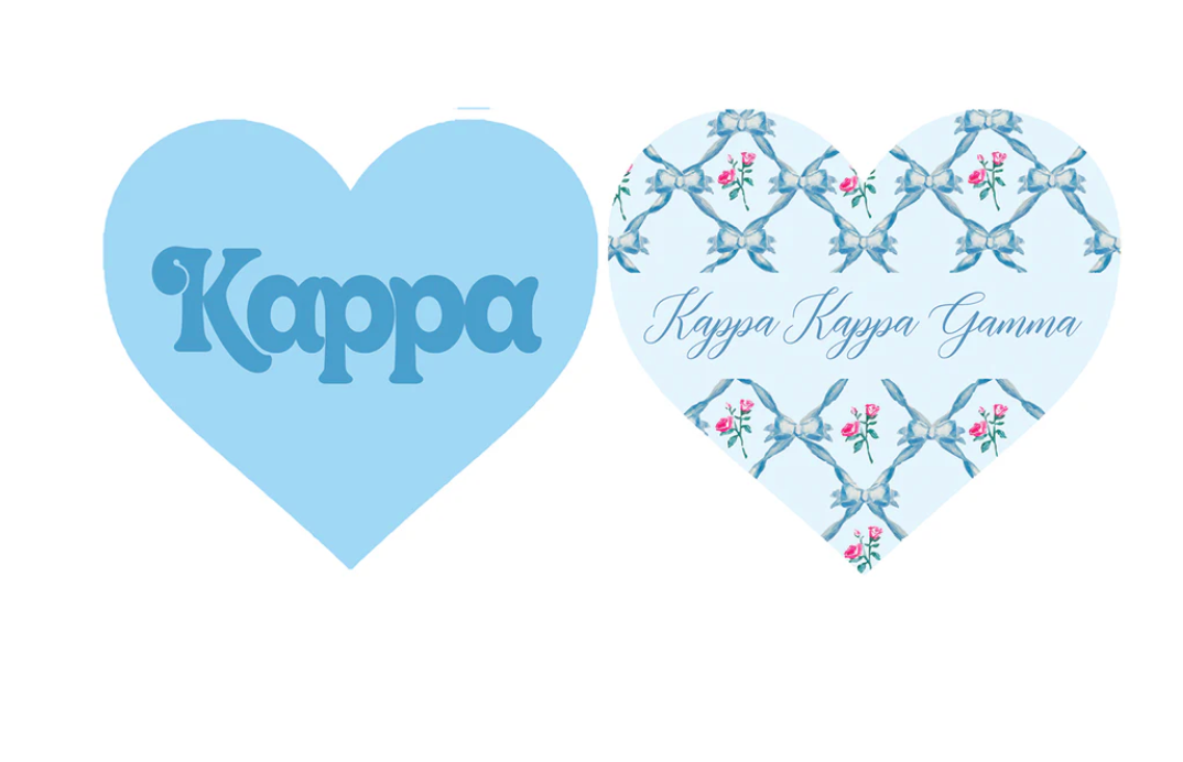 Sorority Acrylic Heart Coaster