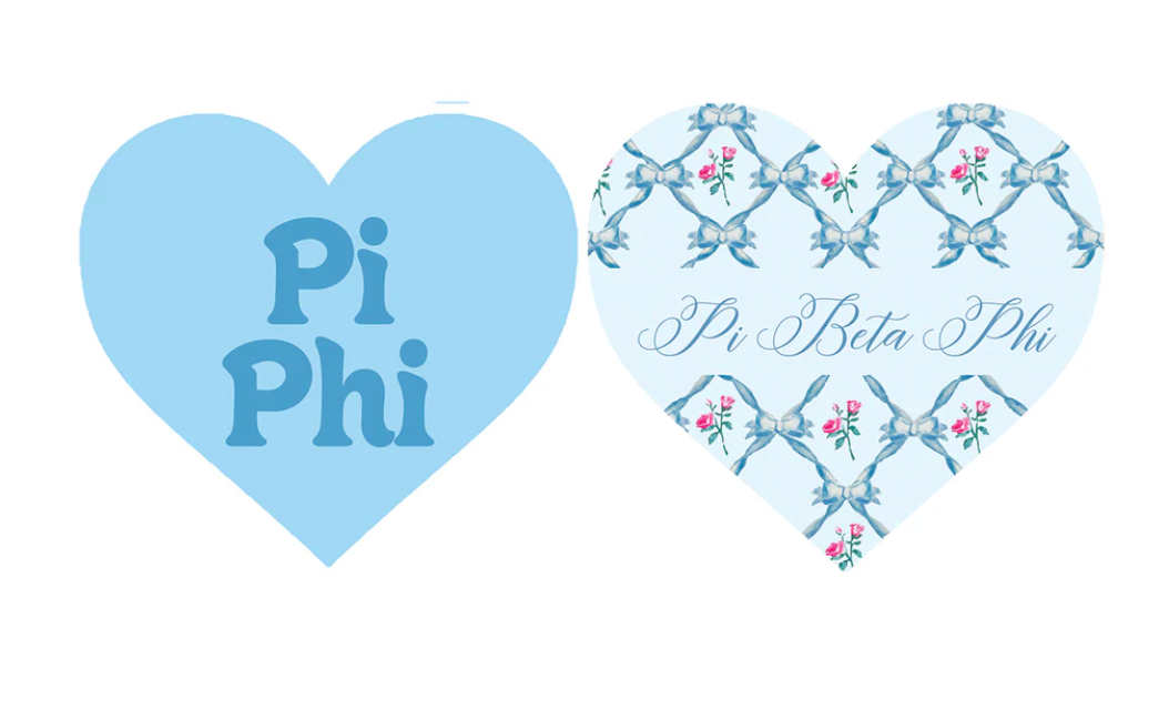 Sorority Acrylic Heart Coaster
