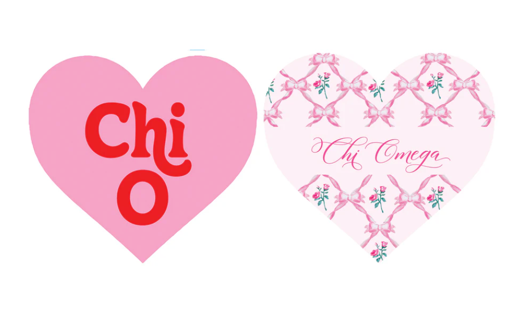 Sorority Acrylic Heart Coaster