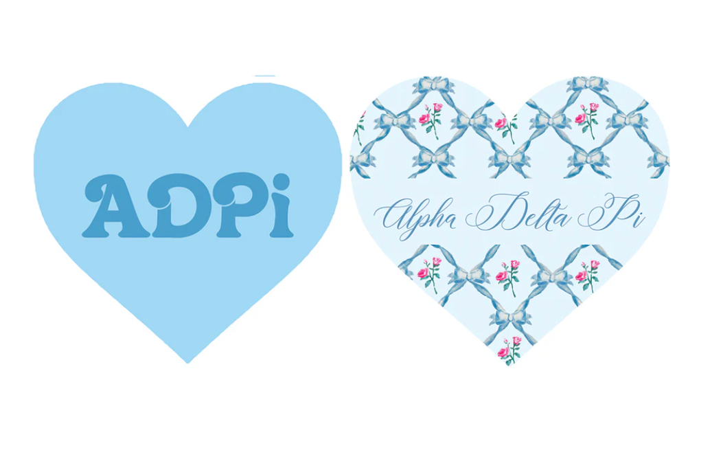 Sorority Acrylic Heart Coaster
