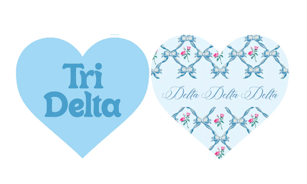 Sorority Acrylic Heart Coaster