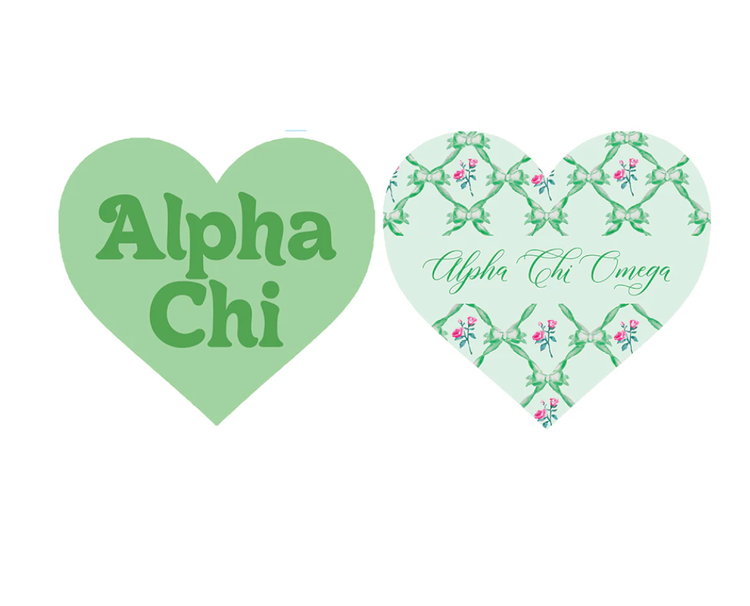 Sorority Acrylic Heart Coaster
