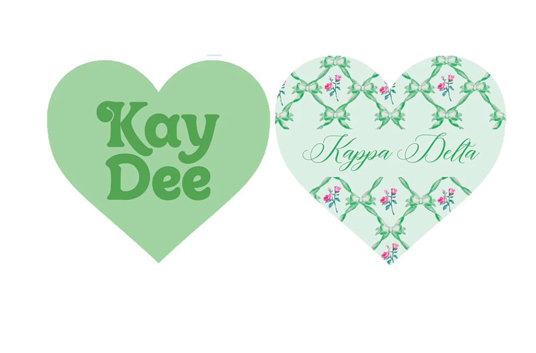 Sorority Acrylic Heart Coaster