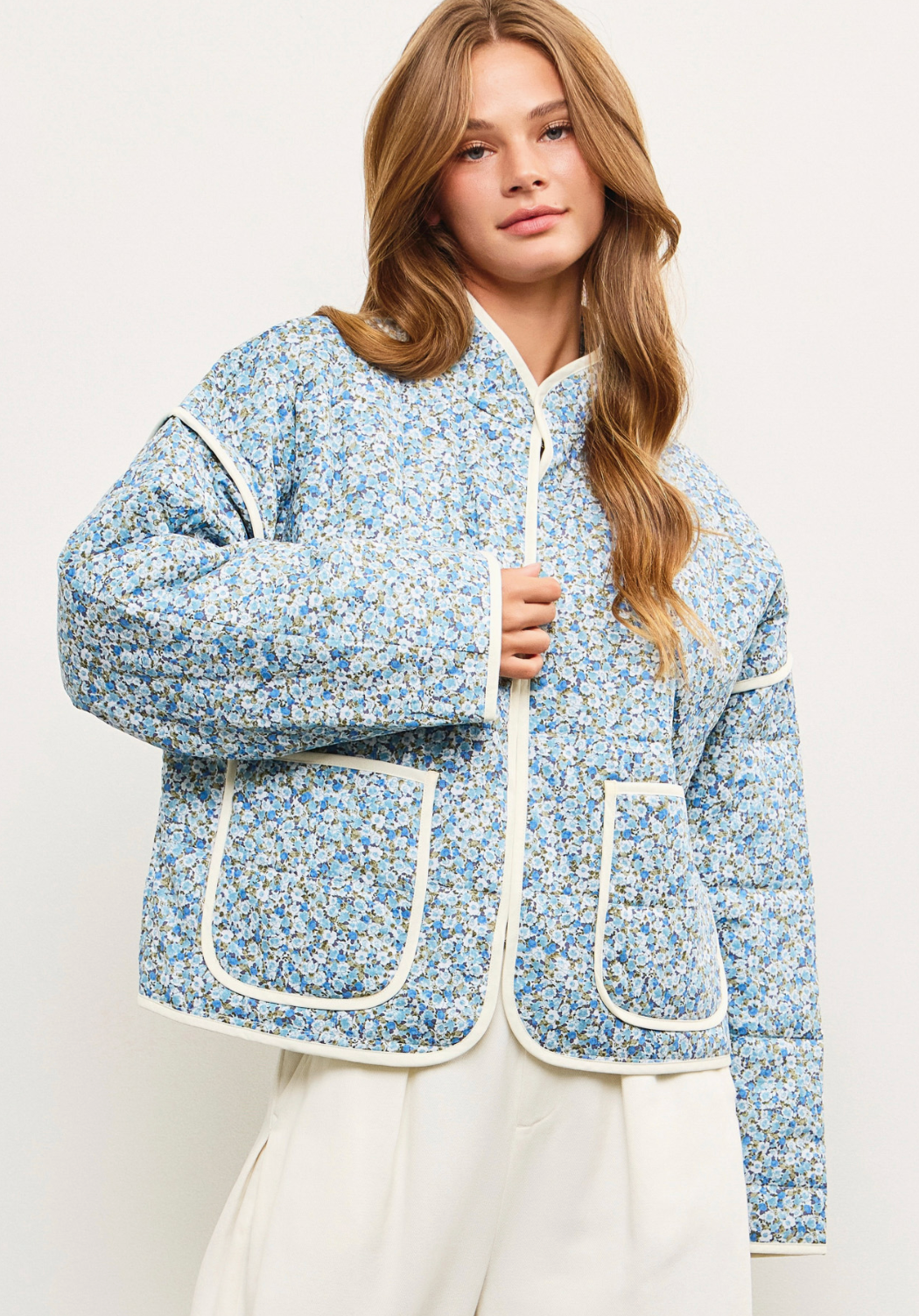 Magnolia Bloom Quilted Jacket