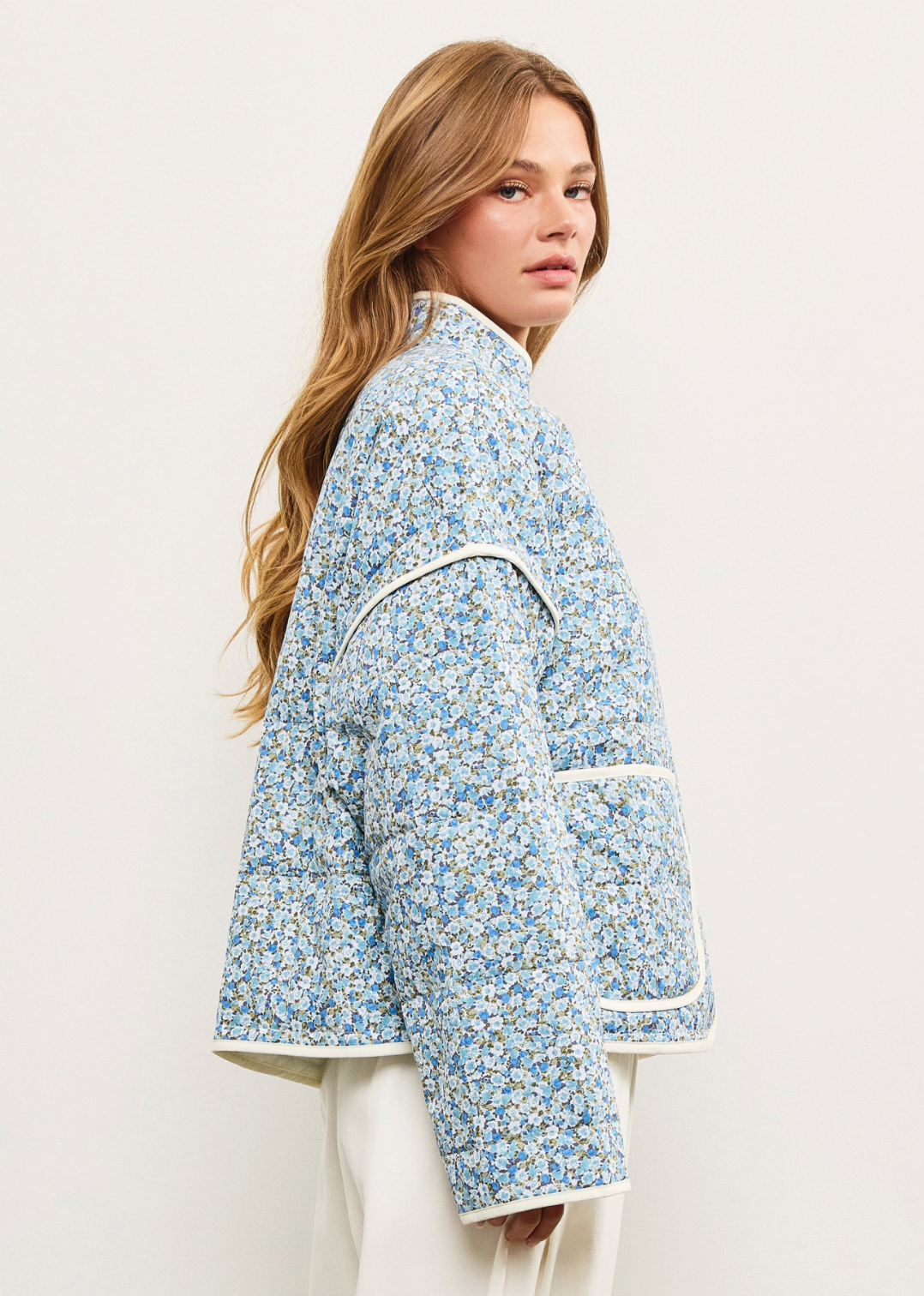 Magnolia Bloom Quilted Jacket