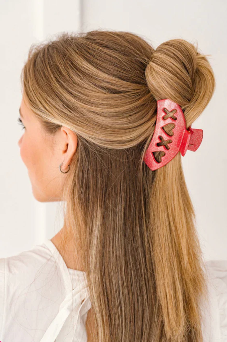 Red Sweet Talker Medium Hair Clip - TELETIES