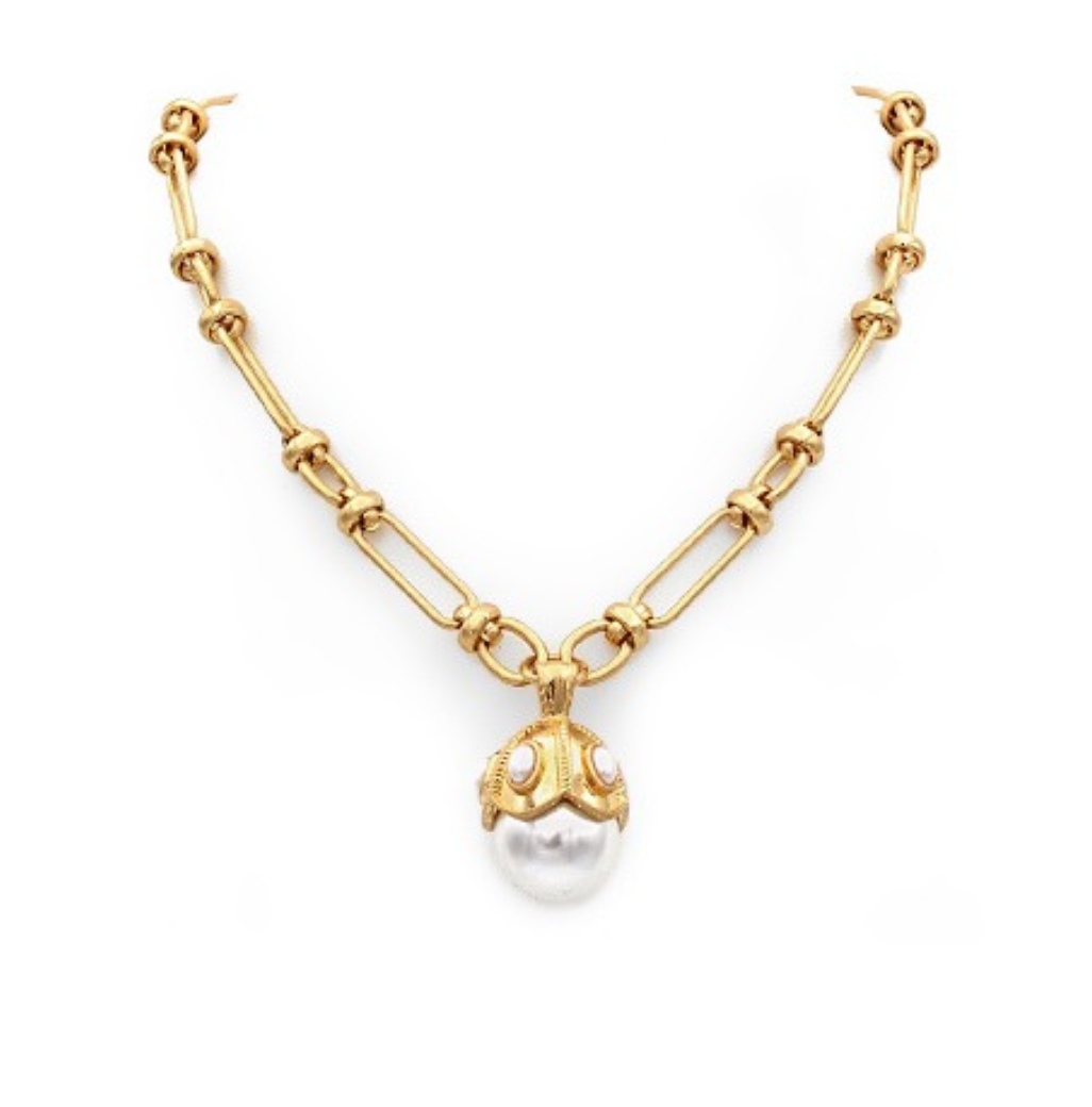 Pearl & Chain Necklace