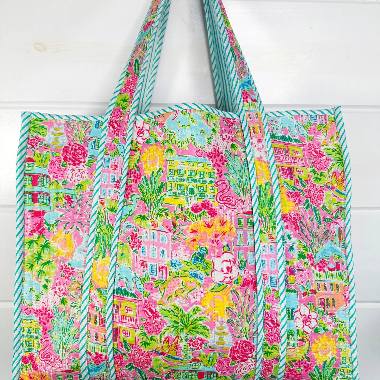 Quilted Tote Bag | Summertime