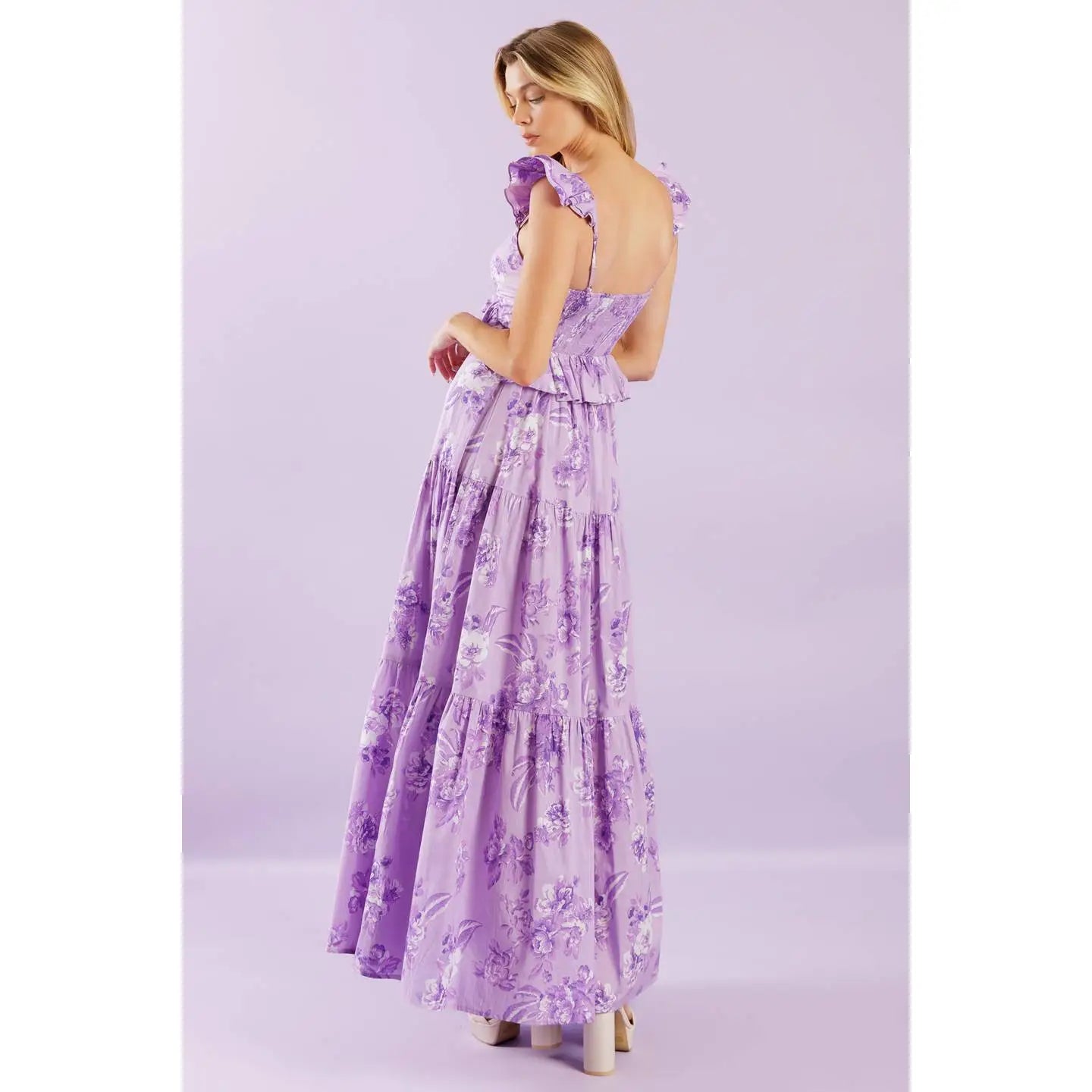 Lavender Cascade Dress