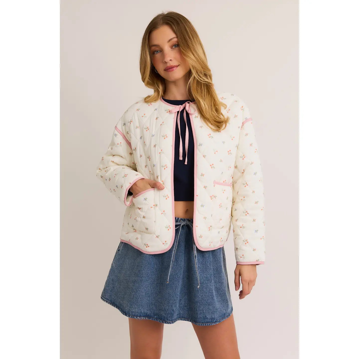 Tulip Bloom Quilted Jacket