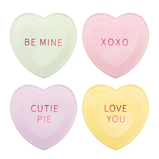 Conversation Heart Plates