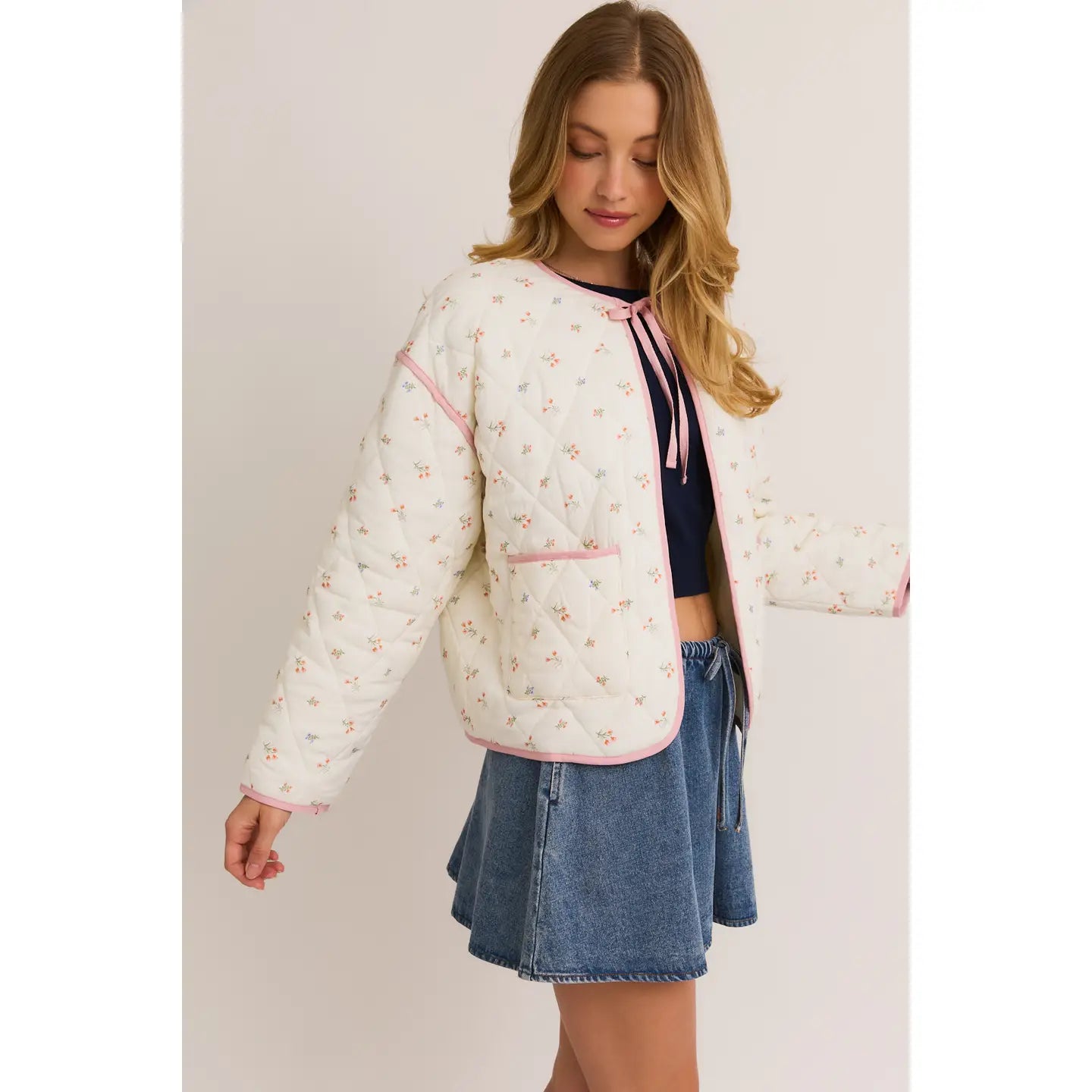 Tulip Bloom Quilted Jacket