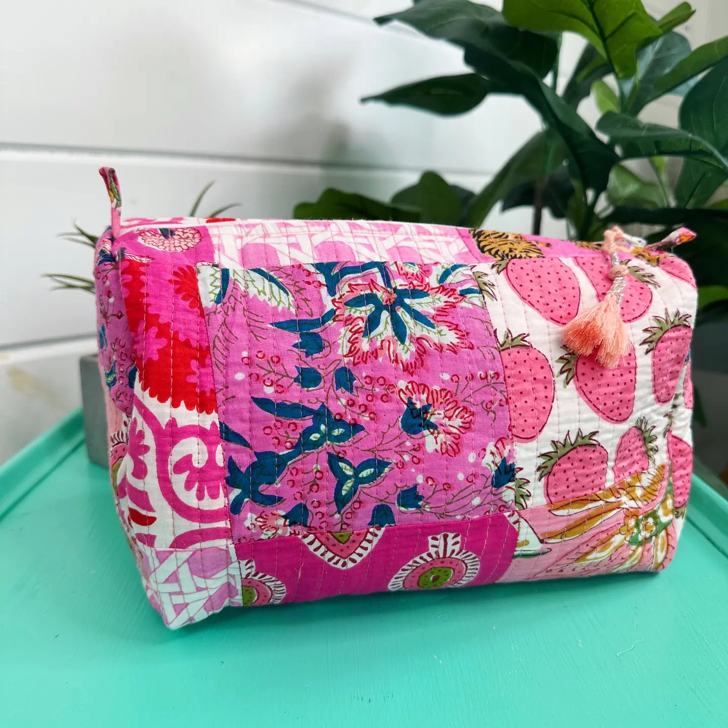 Quilted Makeup Bag