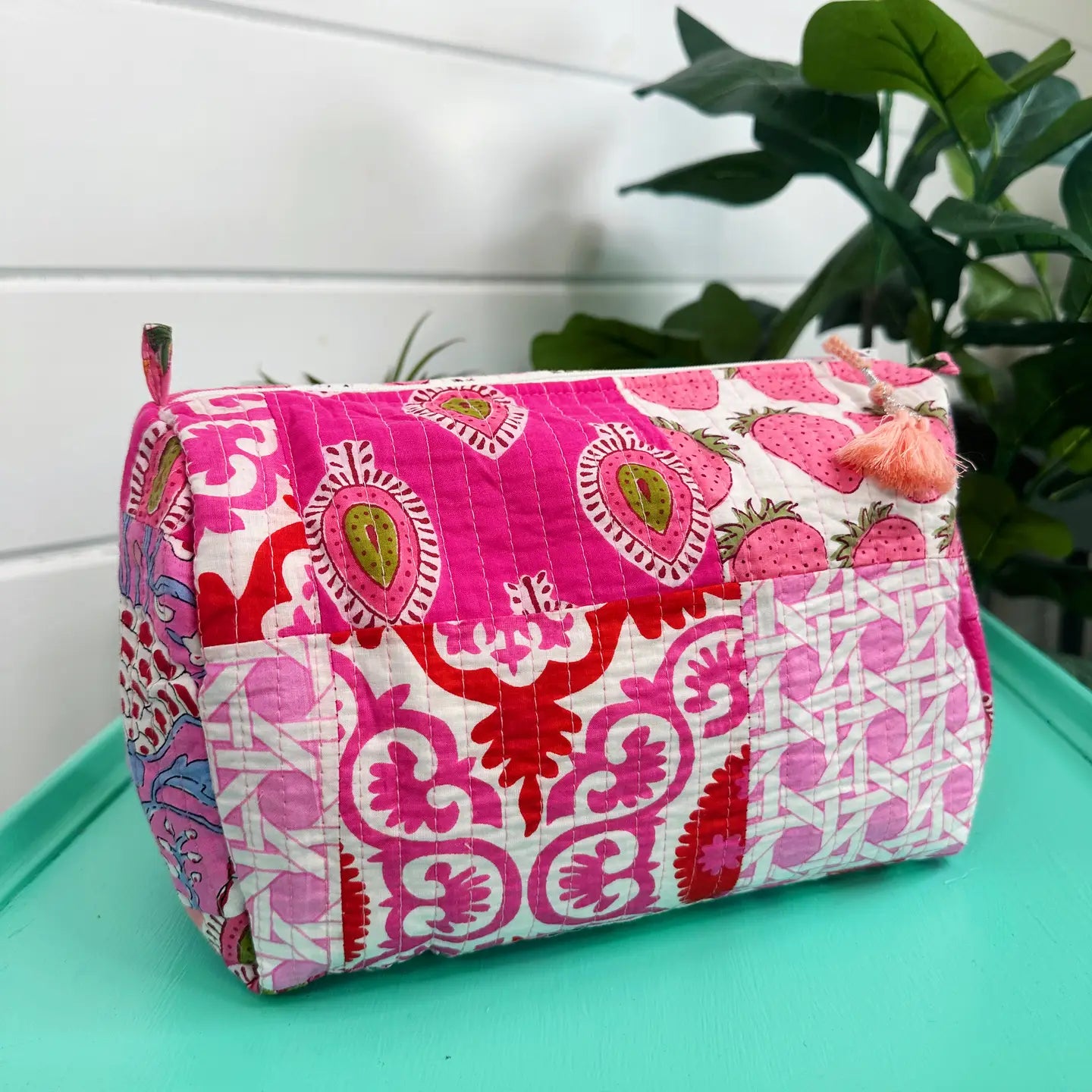 Quilted Makeup Bag