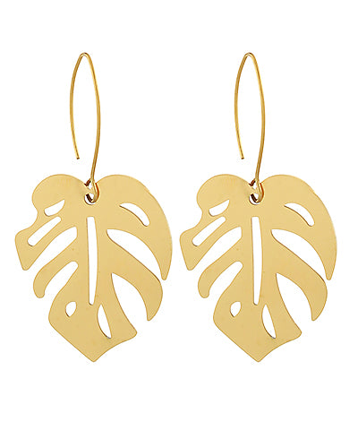 Tropical Leaf Earrings