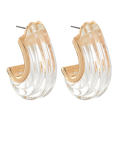 Ice Queen Earrings - Clear