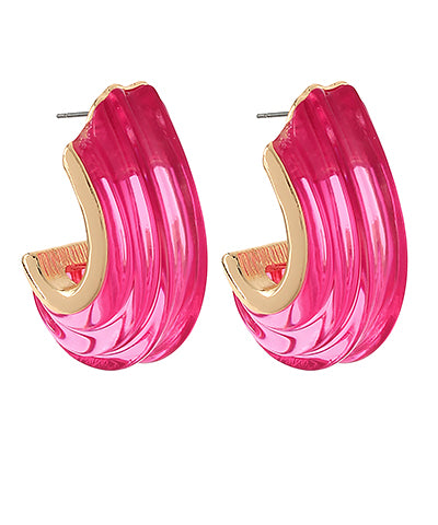 Ice Queen Earrings - Pink