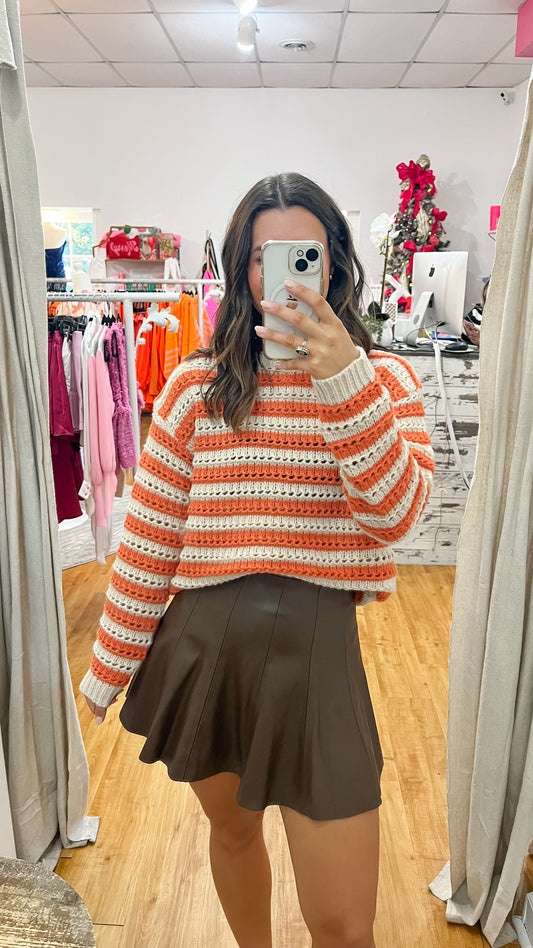 Penny Pointelle Sweater