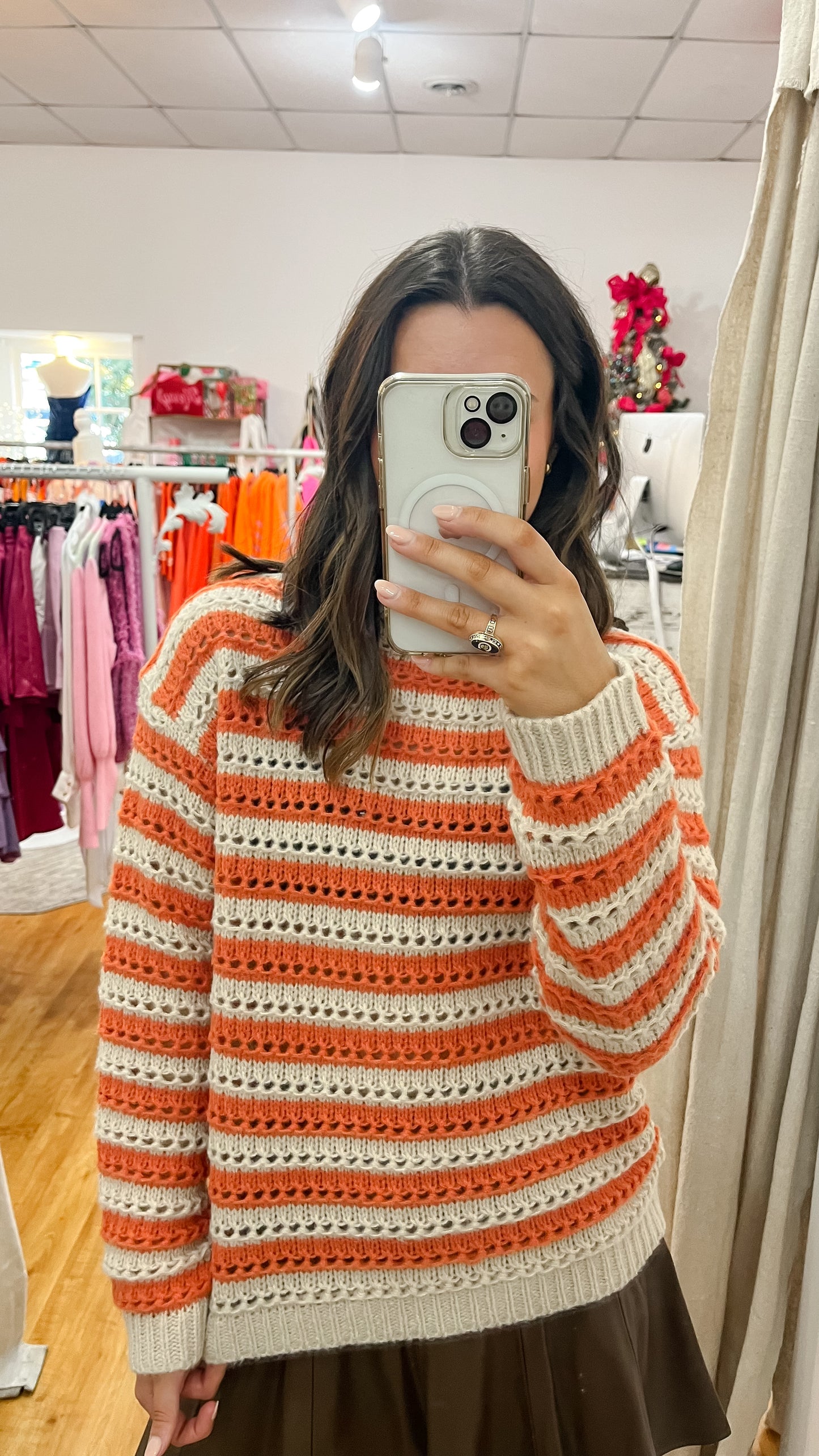 Penny Pointelle Sweater