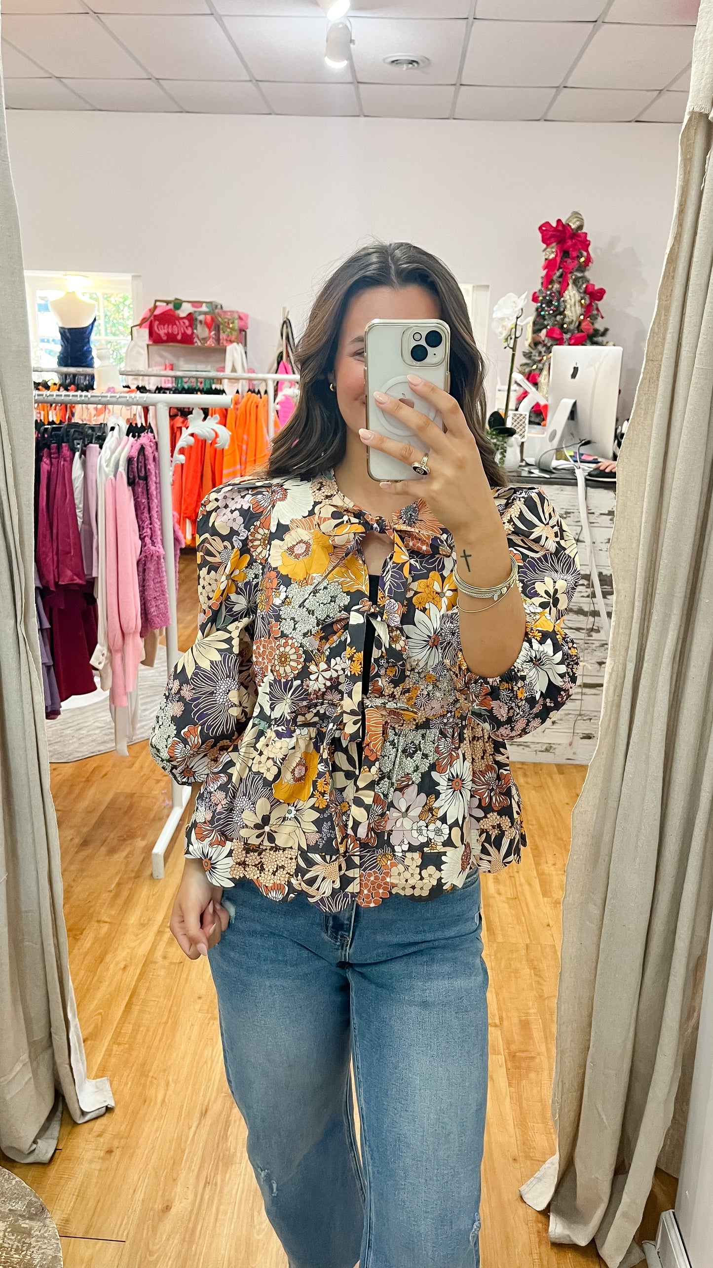 Betsy Floral Tie Top