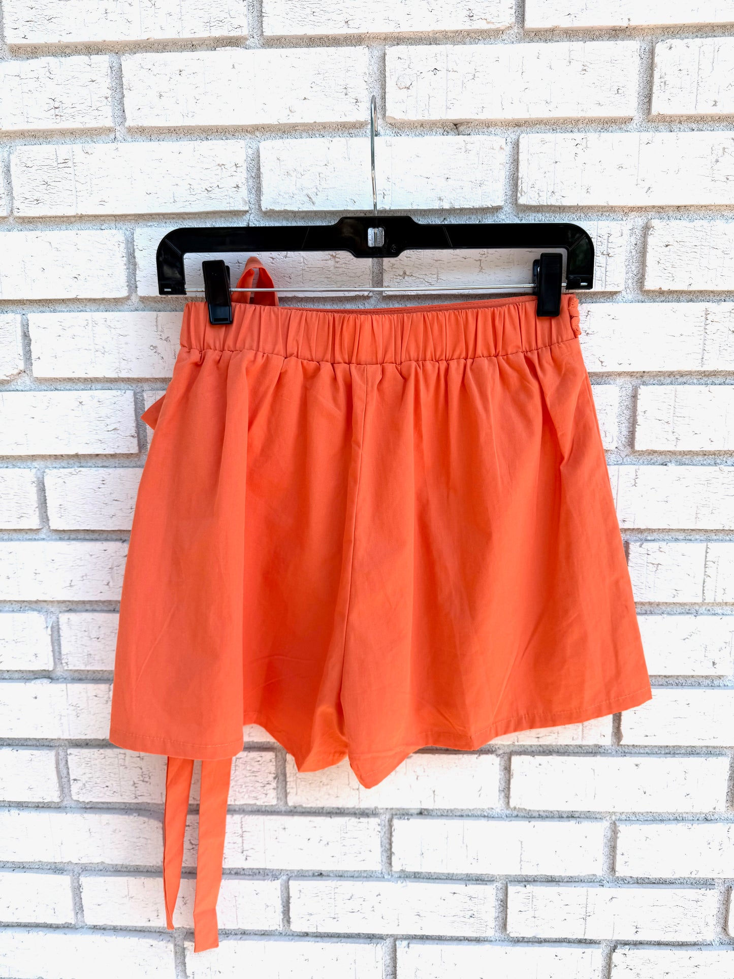 Braided Wrap Skort - Orange