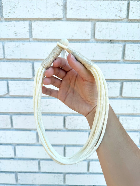 Layered Rope Necklace - Off White