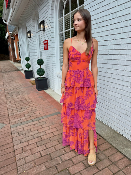 Skyline Floral Midi Dress