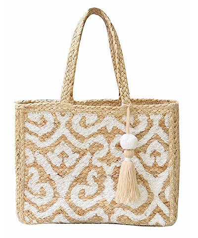 Print Jute Tote